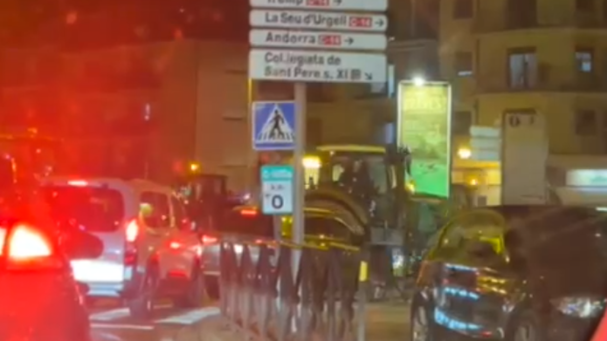 Marxa lenta de tractors a Ponts