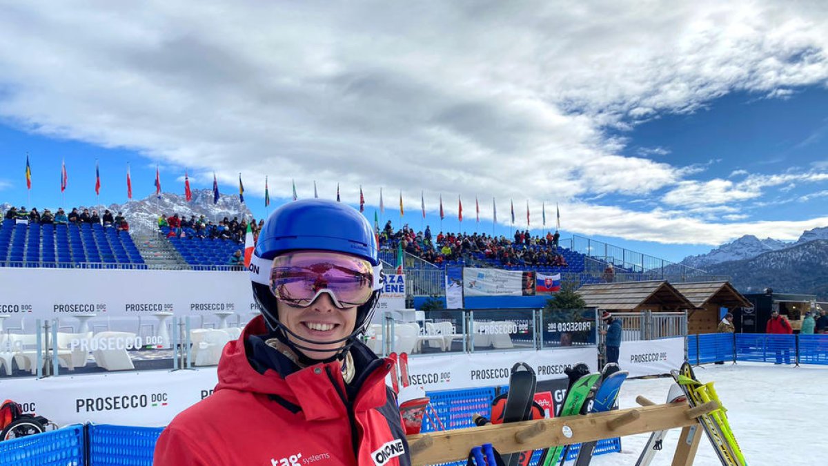 Roger Puig, a Cortina d'Ampezzo.