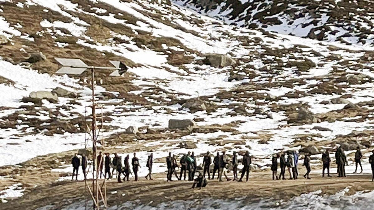 Un grup de contrabandistes al Pas de la Casa.