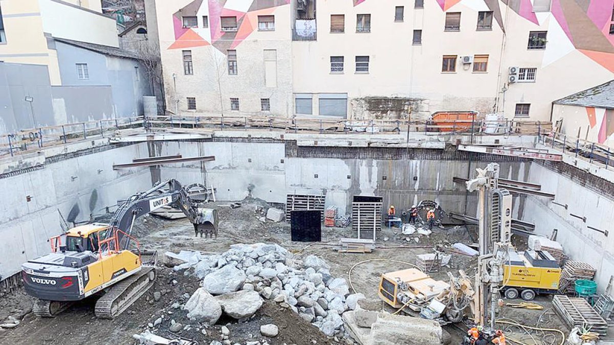 Els treballs que s'estan executant.