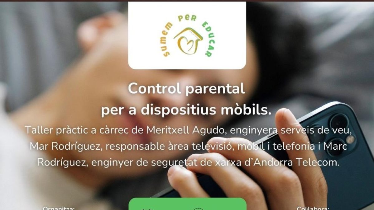 Taller per a les famílies sobre el control parental als mòbils