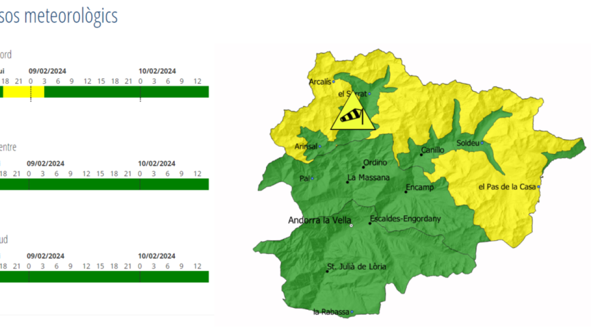 Avís groc per vent