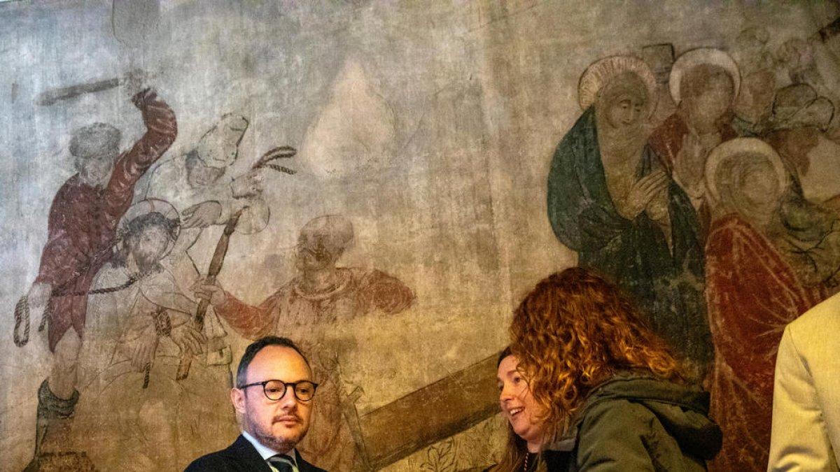 Xavier Espot durant el jurament del raonador del ciutadà.