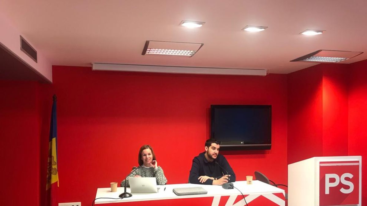 Pere Baró i Marta Pujol a la presentació del 'PS Obert'