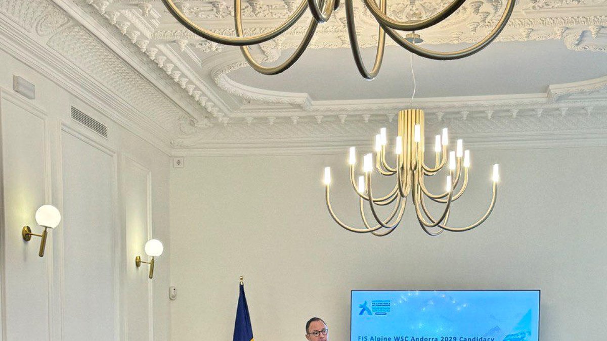 Espot, durant la presentació a Madrid.