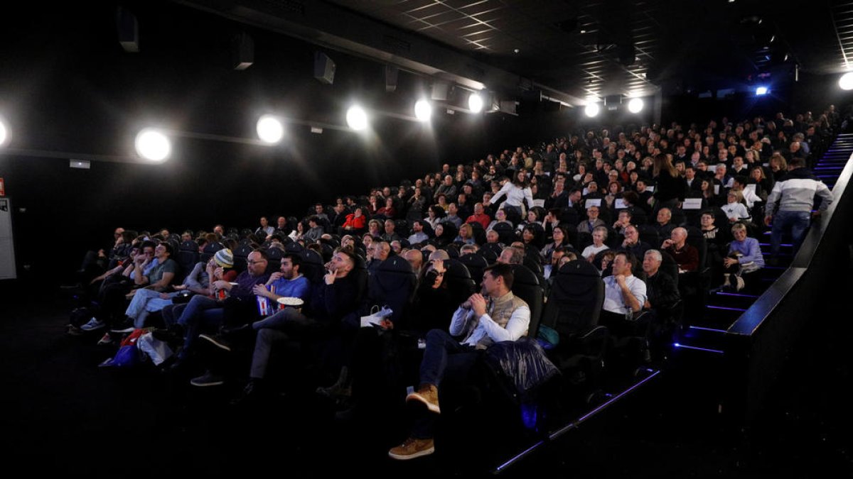 Espectadors en una sala del cinema.