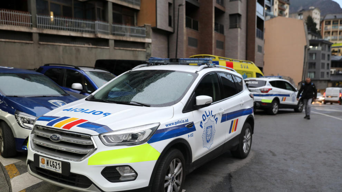 Un vehicle de la policia.