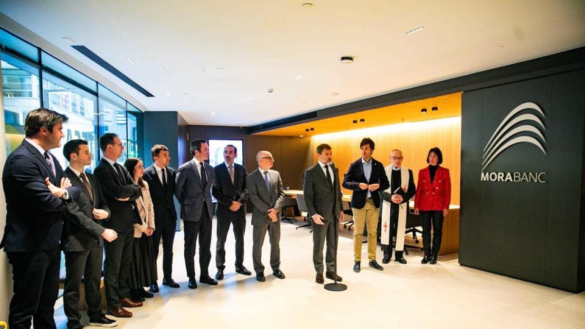 Inauguració de l'oficina central de MoraBanc aquesta tarda