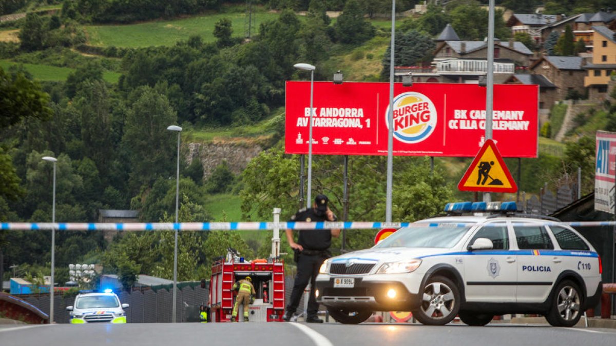 L'accident es va produir al nou vial d'Encamp.