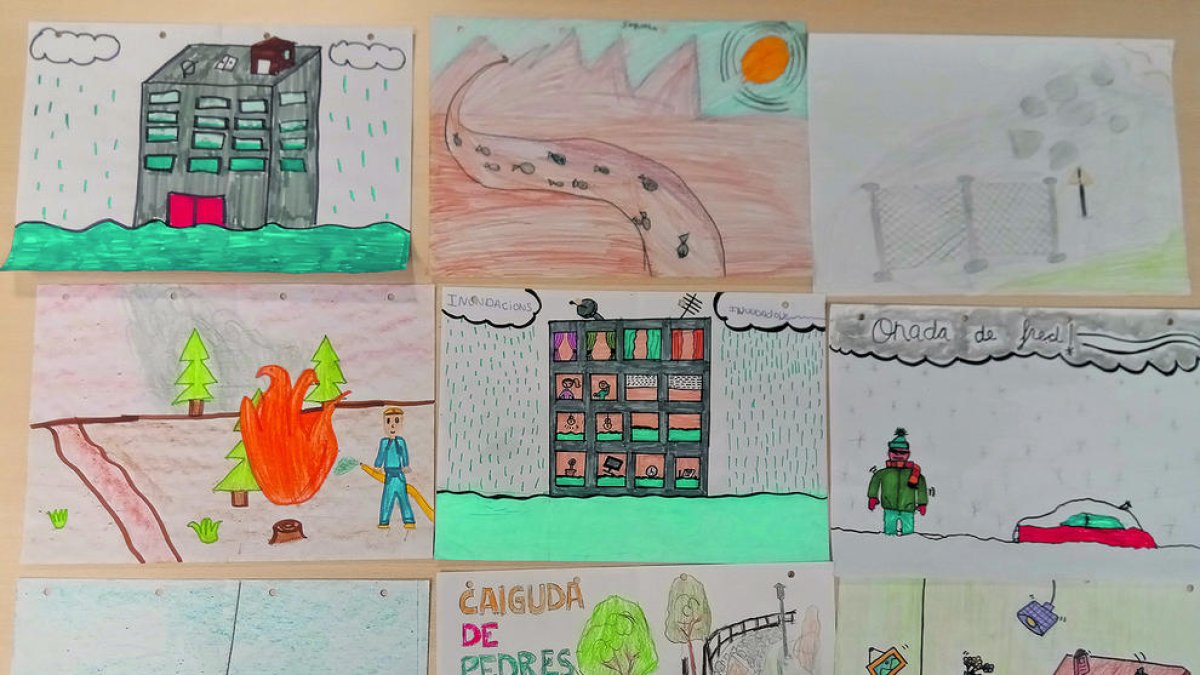 Dibuixos d'alumnes de cinquè de primària del col·legi Janer.