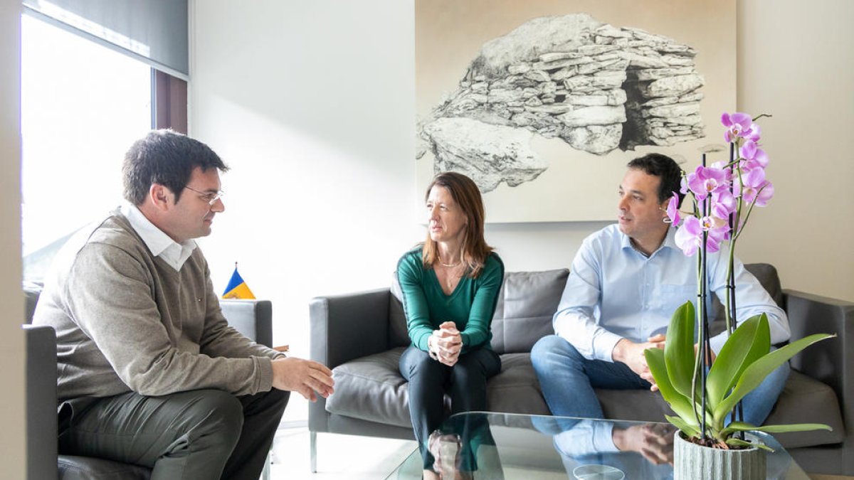 Reunió dels cònsols majors amb Xavier Cañada