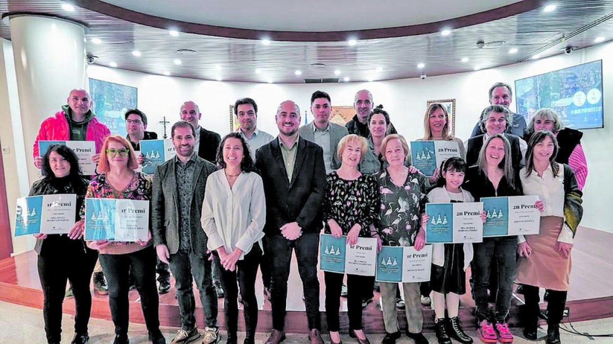 Els premiats en el concurs.