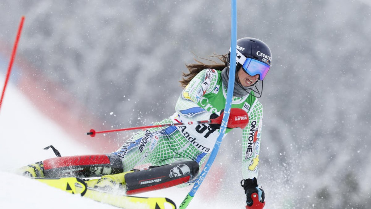 Carla Mijares, a la Copa del Món de Soldeu.