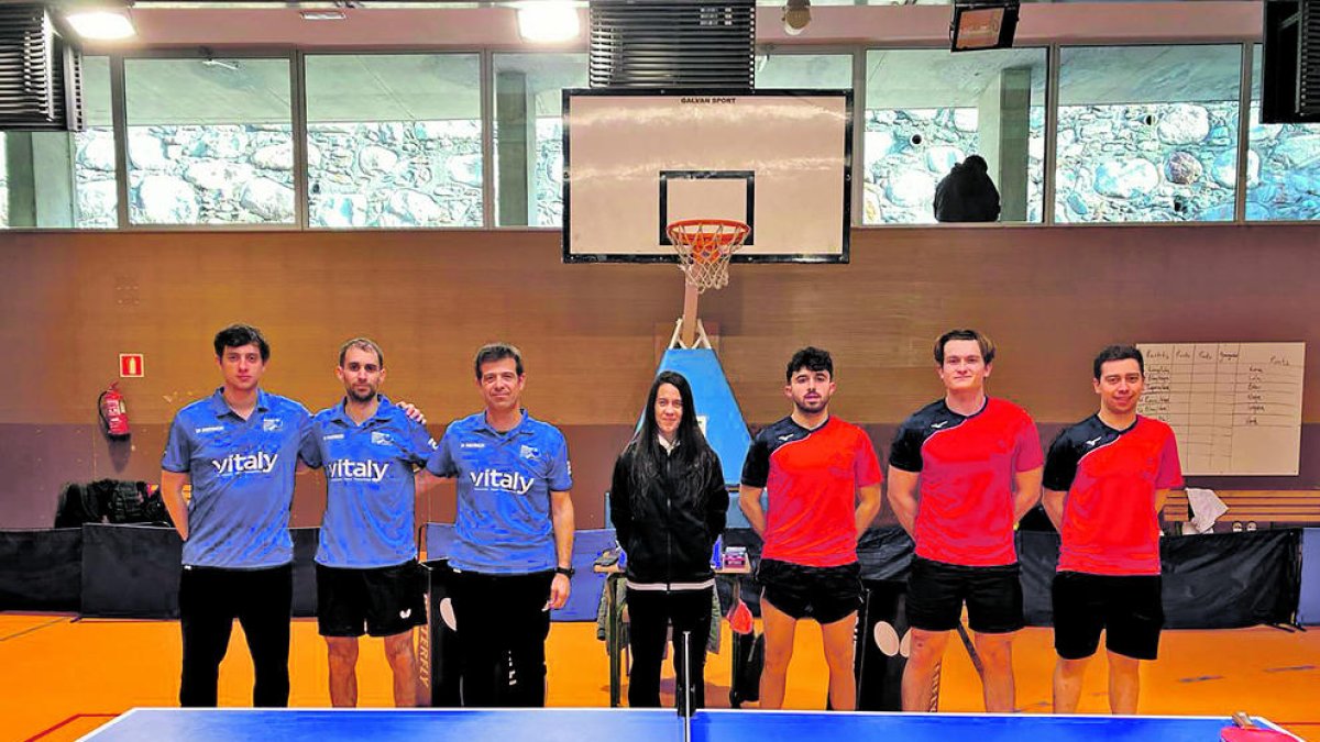 Jugadors abans del partit.