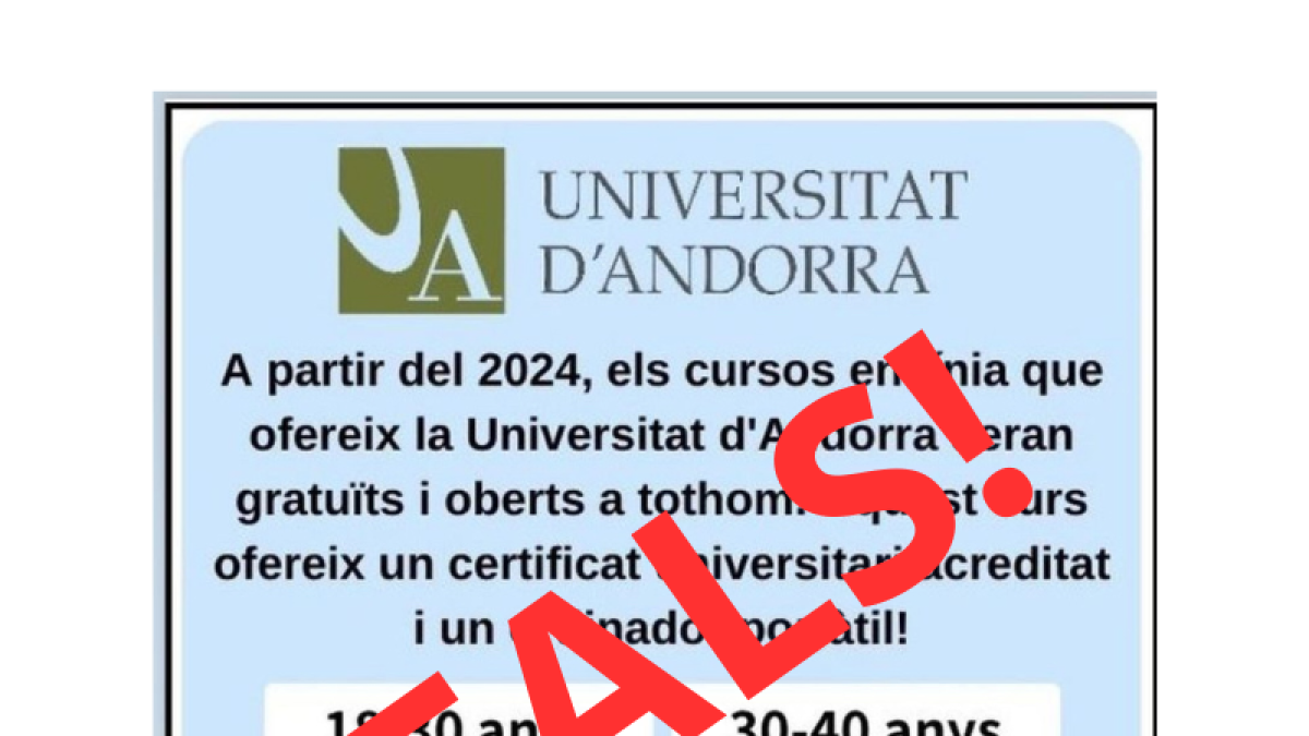 Alerta del contingut fals