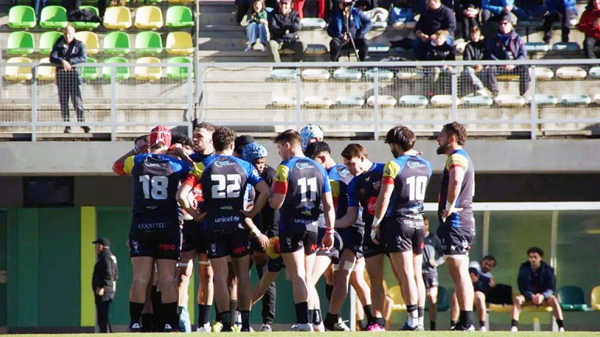 Els jugadors tricolors en un duel anterior.