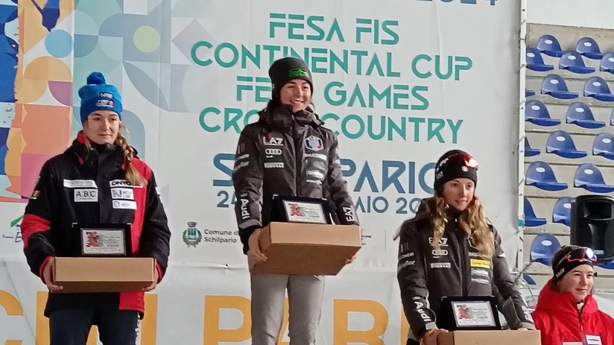 Del Rio, a l'esquerra, va quedar segona a Schipario.