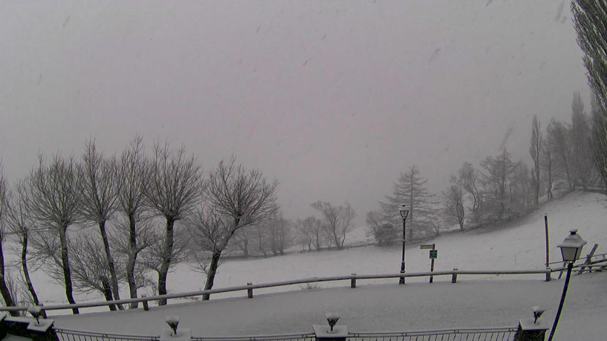 Canillo amb les nevades de la tarda