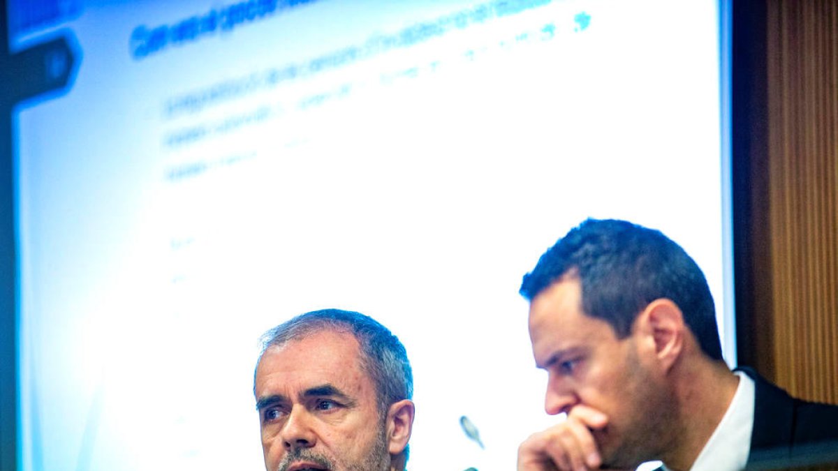 Josep Escoriza i Marc Galabert al Consell.