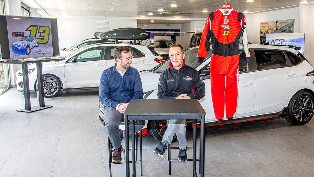 Joan Vinyes durant la presentació, ahir.