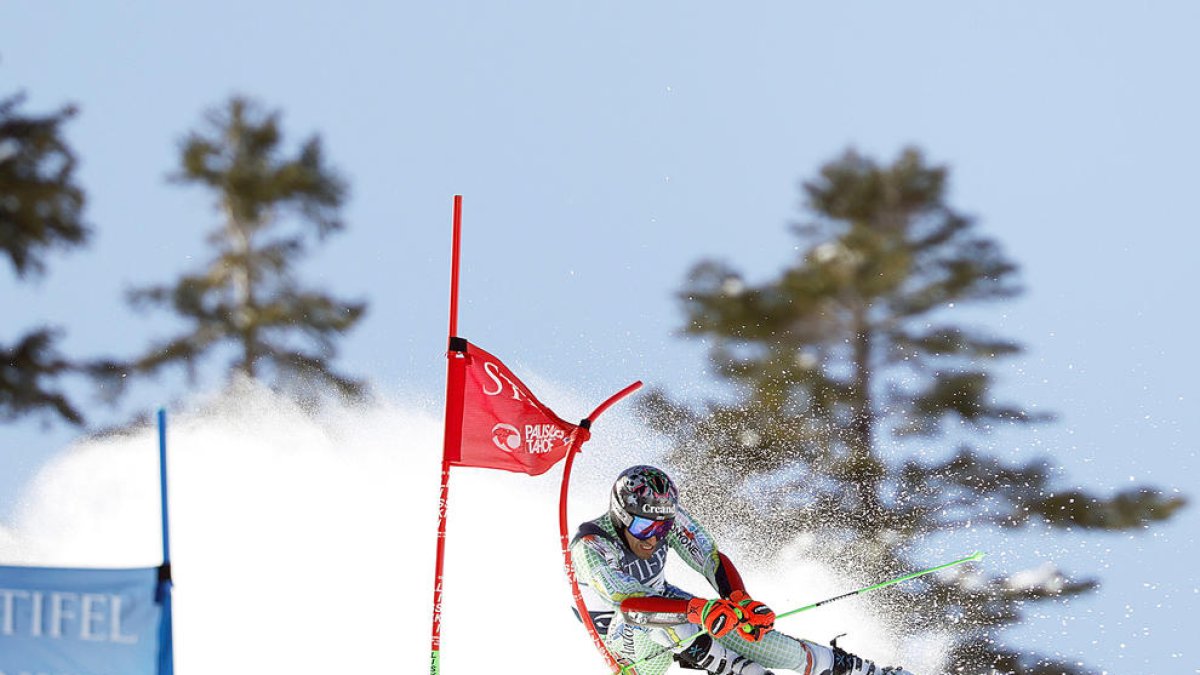 Joan Verdú durant la recent baixada que va fer a Palisades Tahoe.