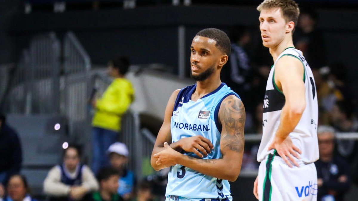Jean Montero, en el partit contra el Joventut.