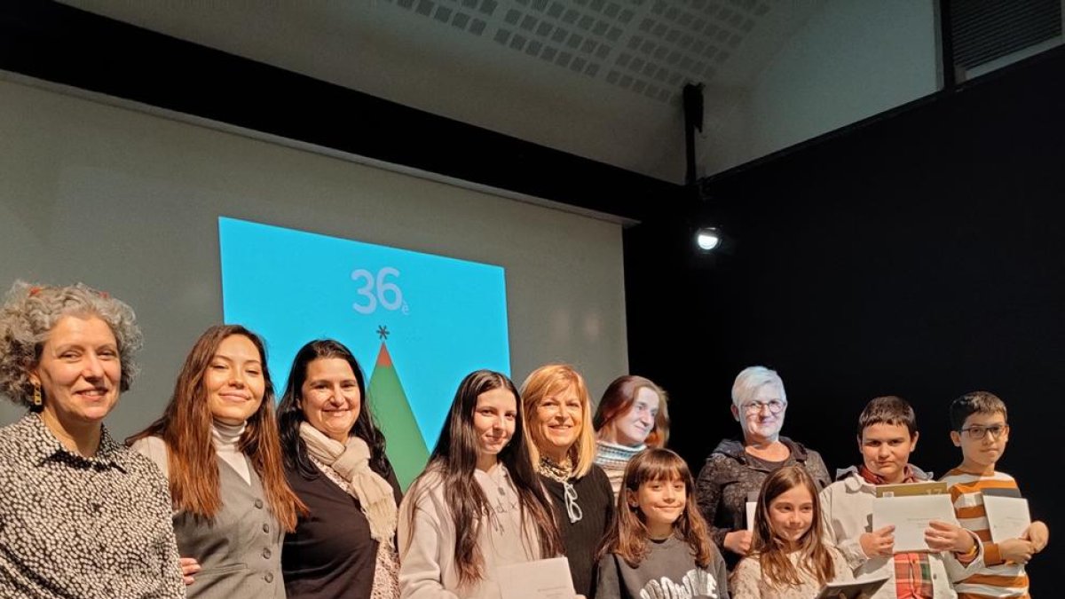 Guanyadors i finalistes amb el jurat aquesta tarda