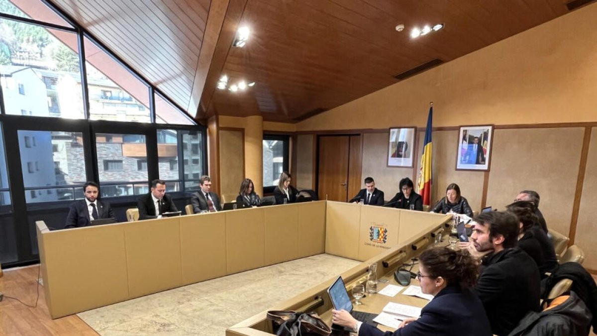 Sessió de consell de comú d'ahir.