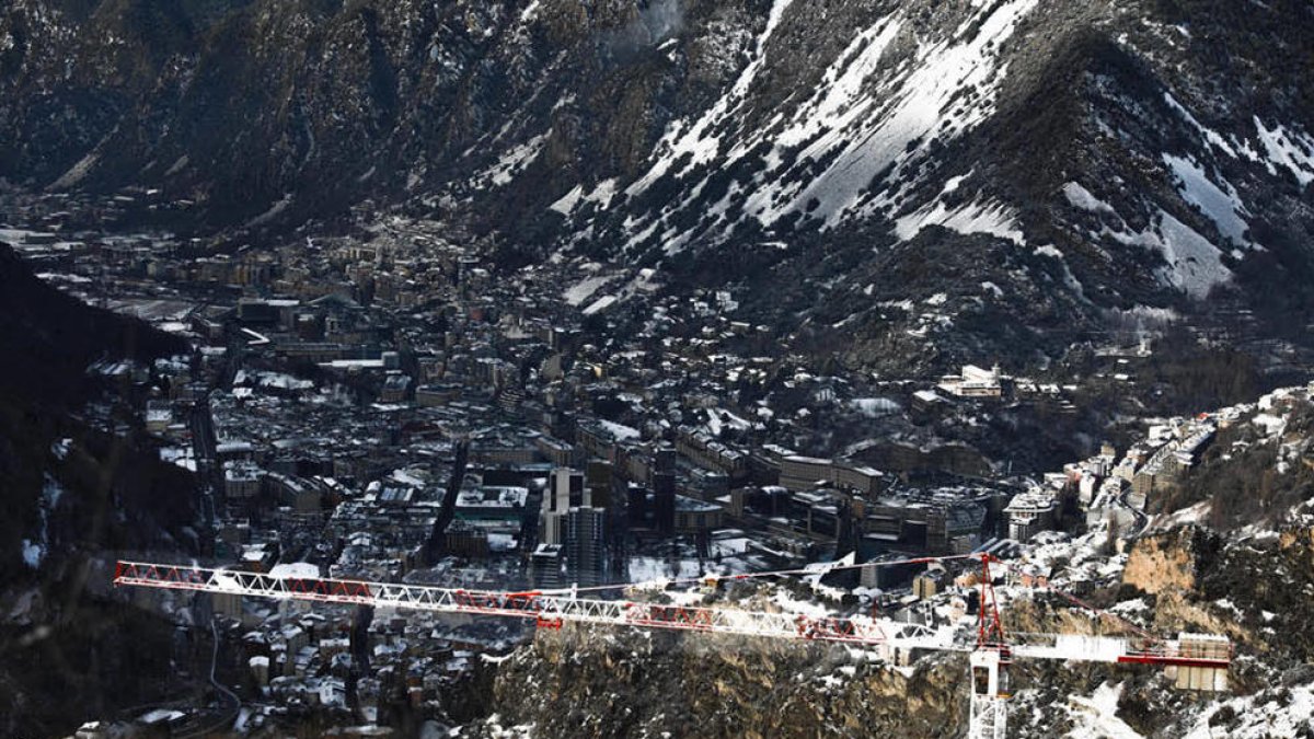 La part alta de la vall central, vista des d'Engolasters.