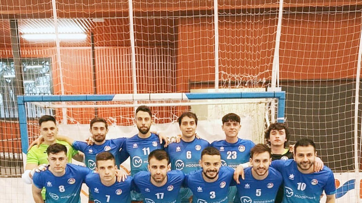 Els jugadors de l'Enfaf Construccions Modernes.