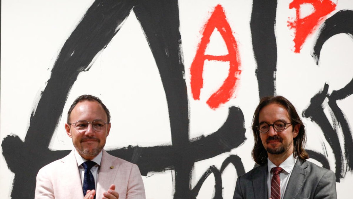 Espot i Riba, en un acte públic.