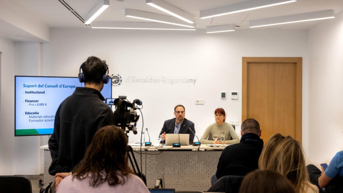 Presentació del projecte, ahir.