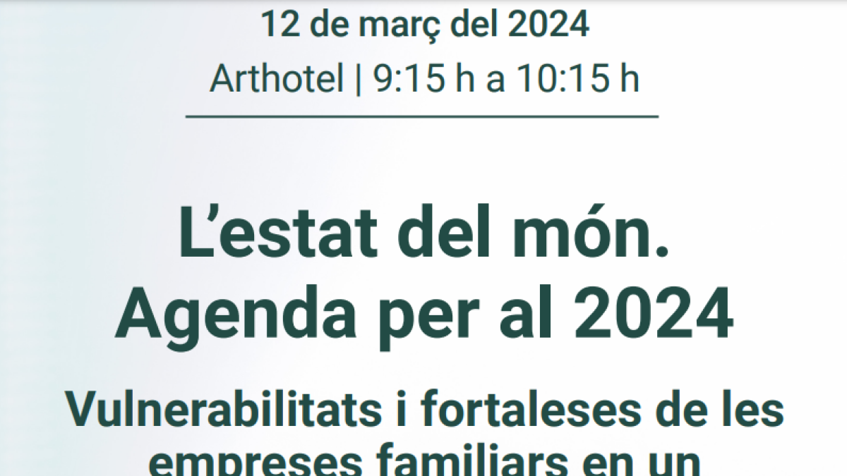 Cartell de la conferència