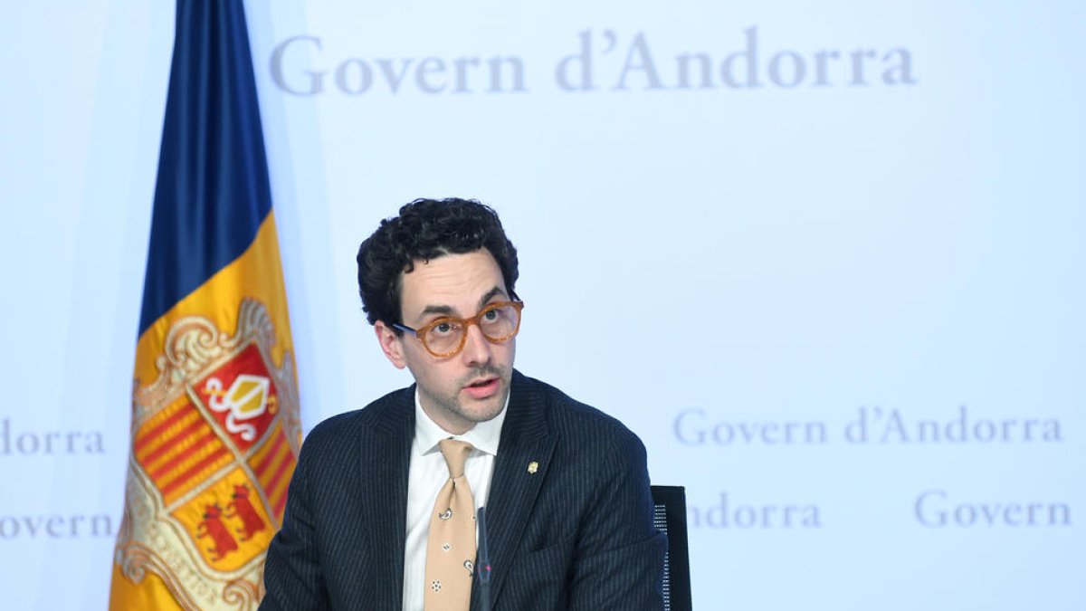 Guillem Casal en la roda de premsa d'ahir.
