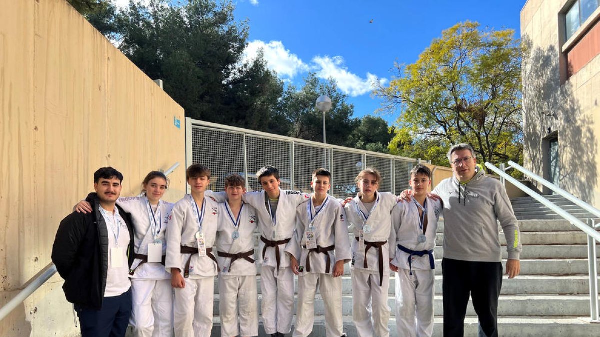 L'equip andorrà de la Fandjudo a Alacant.