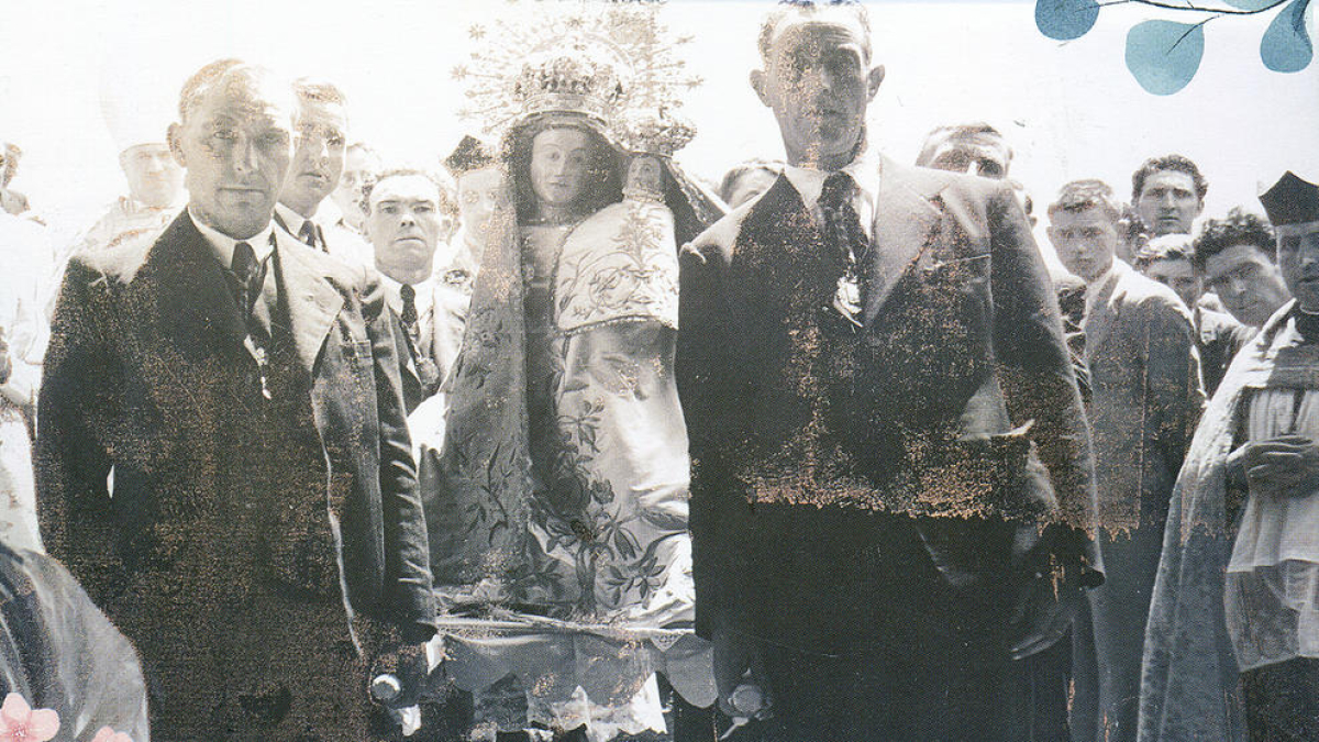 Processó amb la marededeu de Meritxell, el setembre del 1921.