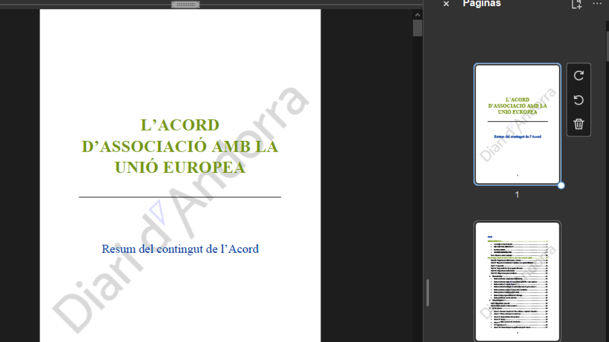 El document publicat ahir pel Diari.