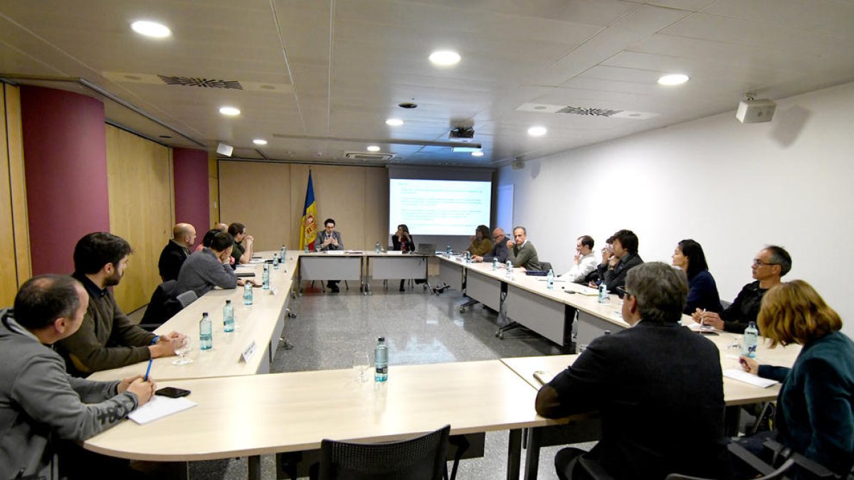 Reunió d'ahir entre el Govern i els comuns.