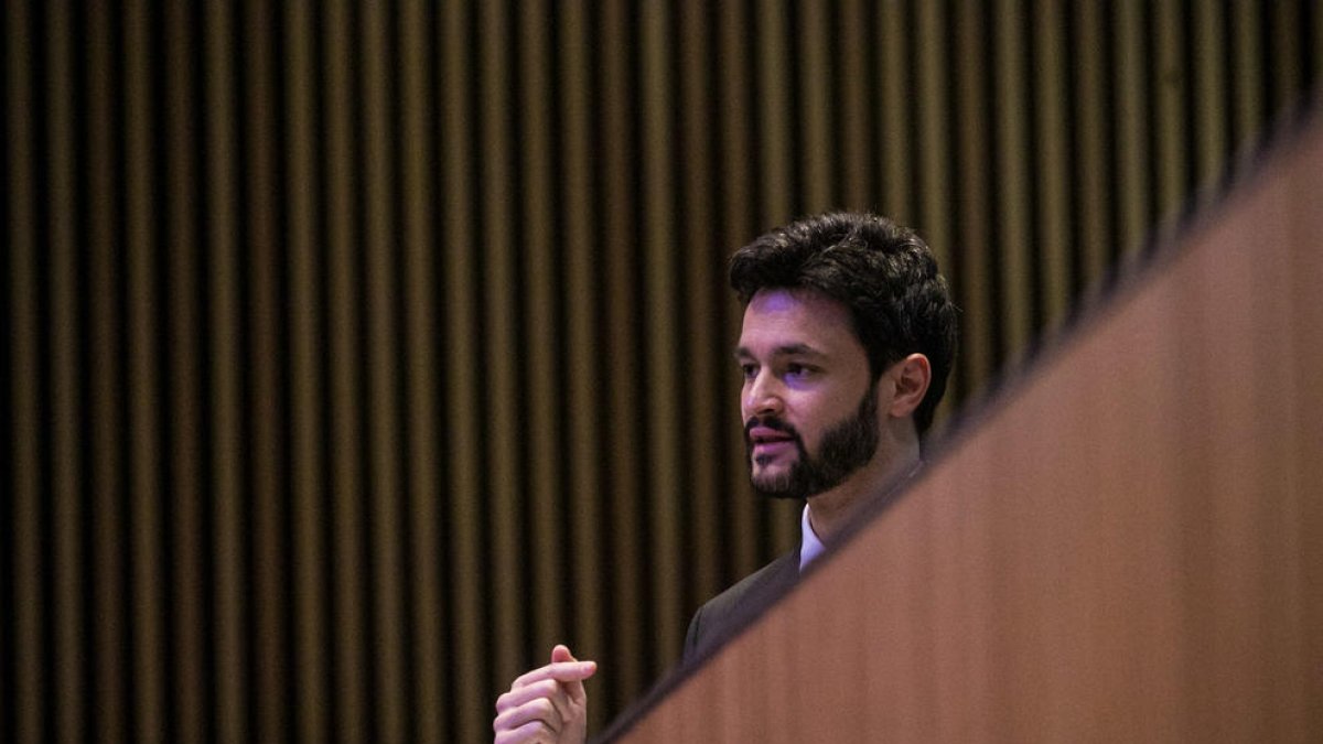 El president del grup parlamentari de Concòrdia, Cerni Escalé, avui al Consell