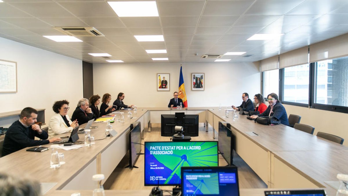 Reunió Pacte d'Estat per a la negociació d'un acord amb la UE