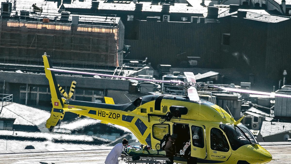Un helicòpter dels serveis d'emergència.