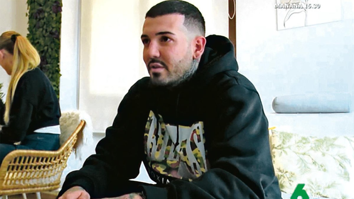 El 'rei de l'OnlyFans' durant l'emissió del programa.