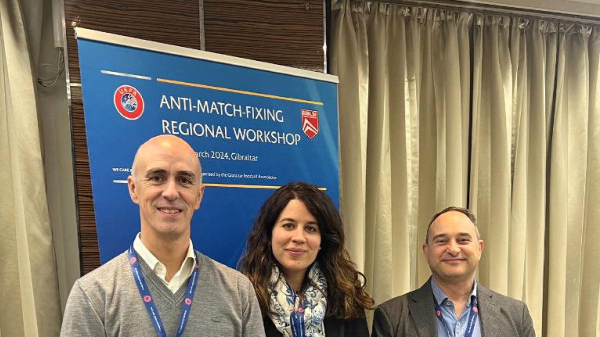 La delegació andorrana a Gibraltar.