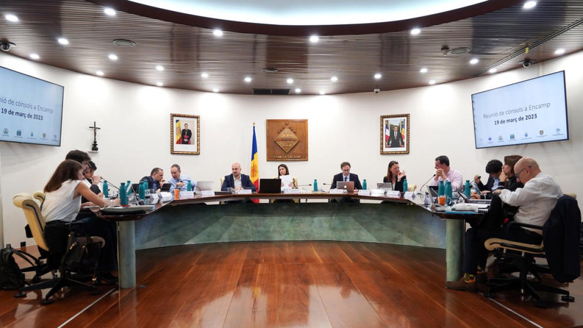 Els cònsols es van reunir ahir a Encamp.