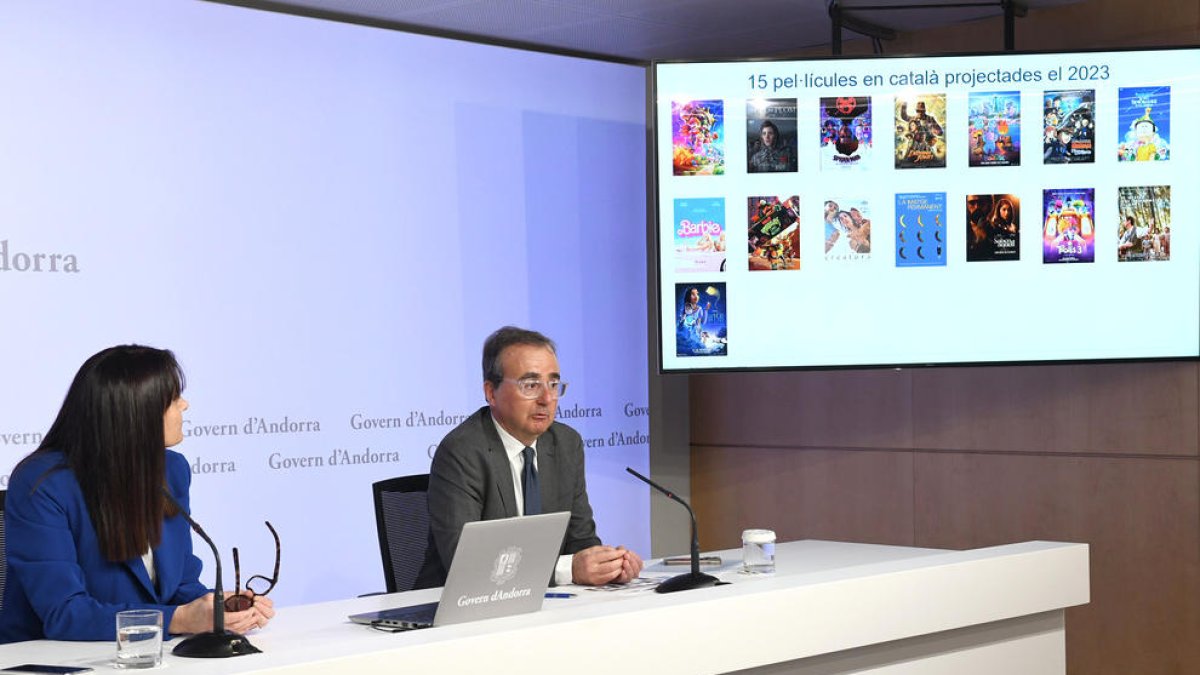 Mònica Bonell i Josep Segura, director d'Illa Carlemany.