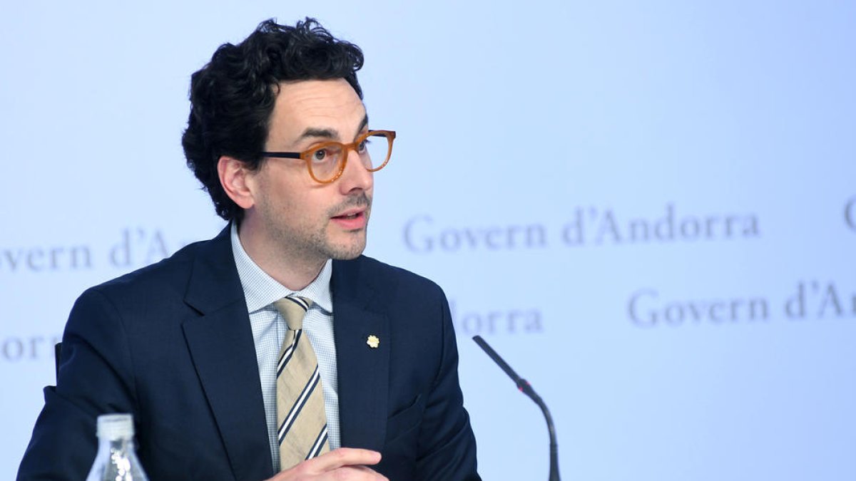 Guillem Casal durant la roda de premsa.