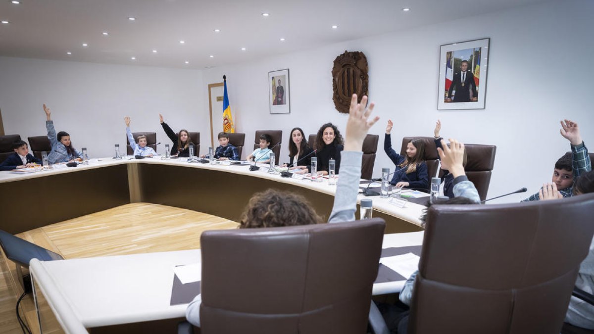 Sessió de debat del consell d'infants d'Andorra la Vella