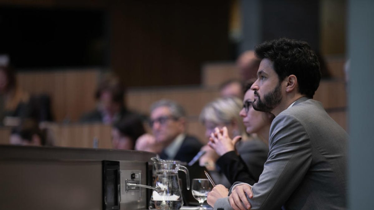 Carni Escalé durant la sessió de Consell General