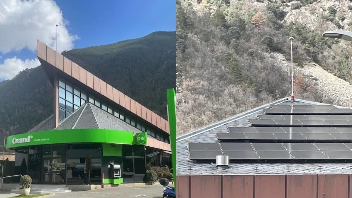 La instal·lació a l'edifici corporatiu de Santa Coloma
