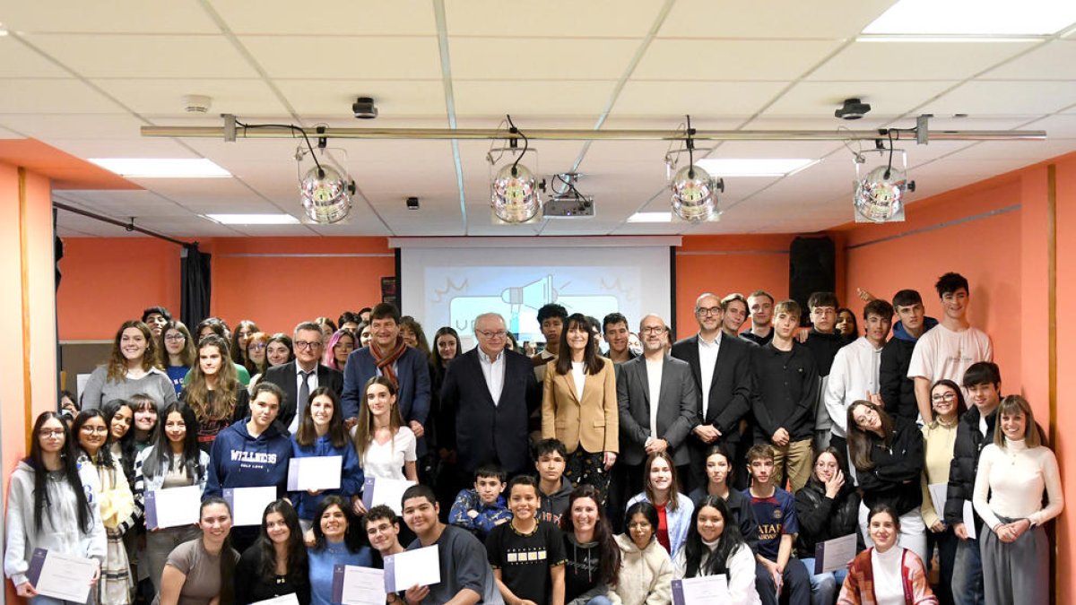 Els joves participants en el voluntariat.